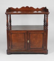 Lot 203 - A Victorian mahogany two tier dumb waiter with...