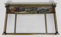 Lot 224 - A Regency polychrome and gesso landscape...