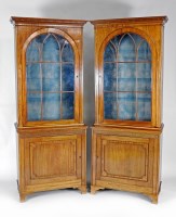 Lot 227 - A pair of 19th century and later mahogany...