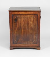 Lot 229 - A George III mahogany low cabinet, the single...