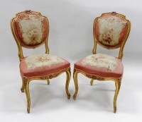 Lot 260 - A pair of 19th century Louis XV style giltwood...