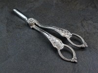 Lot 13 - A pair of silver grape scissors, C J Vander...