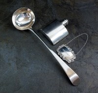Lot 76 - A George III silver ladle, Thomas Liddiard,...