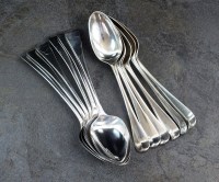 Lot 85 - A set of six George IV Old English pattern...