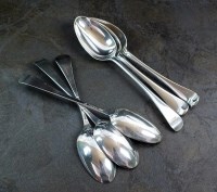 Lot 89 - Three Hanoverian pattern silver shell back...