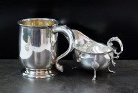 Lot 106 - A silver baluster mug, Adie Brothers Ltd,...