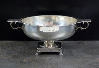 Lot 116 - A silver presentation bowl, Martin Hall & Co...