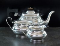 Lot 122 - A three piece silver tea service, Emile Viner,...