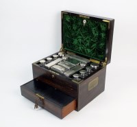 Lot 126 - A Victorian Coromandel cased silver mounted...