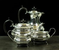 Lot 136 - A four piece silver tea service, Emile Viner,...