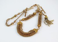 Lot 240 - A yellow metal decorative Albertina, designed...