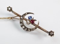 Lot 264 - A late 19th century diamond, ruby and sapphire...