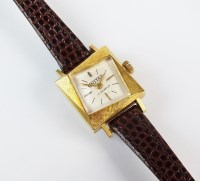 Lot 322 - A lady's 18ct gold Unitas wristwatch, the...