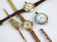 Lot 334 - A collection of three Lady's wristwatches,...