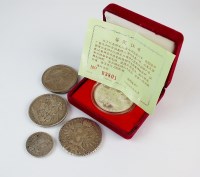Lot 353 - A Charles II shilling, dated 1674, with plume...