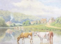 Lot 379 - William Sidney Cooper (1854-1927) River...