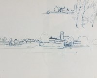 Lot 382 - Edward Seago RBA ARWS RWS (1910-1974) Sketch...