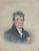 Lot 386 - Follower of Henry Edridge (1769-1821) Portrait...