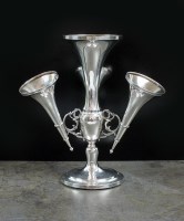 Lot 2 - A silver epergne, makers mark indistinct,...