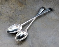 Lot 57 - A George III Irish silver basting spoon,...