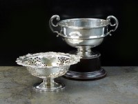 Lot 68 - A Victorian silver pedestal bon bon dish,...