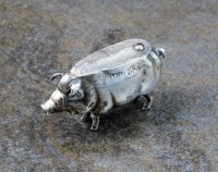 Lot 75 - A novelty silver pin cushion in the form of a...