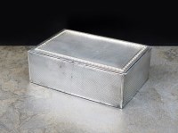 Lot 82 - An Asprey & Co silver cigarette box, London...