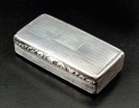 Lot 83 - A George IV silver snuff box, Joseph Taylor,...