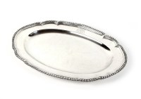 Lot 127 - A George III Irish silver meat plate, Gustavus...