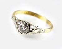 Lot 287 - A single stone diamond ring, the brilliant cut...