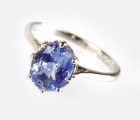 Lot 292 - A Boodles and Dunthorne single stone sapphire...