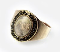 Lot 296 - A Georgian mourning ring, designed as a...