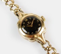 Lot 348 - A lady's 9ct gold Rolex wristwatch, the...