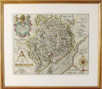 Lot 404 - After Christopher Saxton Map of 'Monumethensis'...