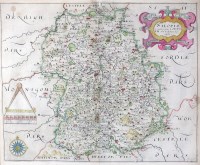 Lot 406 - After Christopher Saxton Map of Salopie...