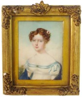 Lot 414 - English School (19th century), Portrait...