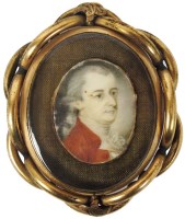 Lot 417 - English School, late 18th century, Portrait of...