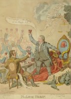 Lot 422 - James Gillray The Royal Toast etching, 1798,...