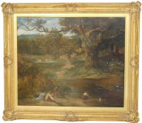 Lot 461 - John Thomas Peele (1822-1897) Children playing...