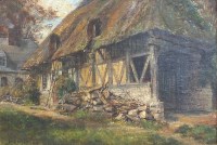 Lot 467 - Frank Moss Bennett (1874-1953) Barn at Trusham,...