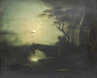 Lot 468 - Circle of Sebastian Pether (1790-1844) Moonlit...