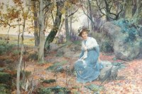 Lot 515 - Alfred Glendening (1861-1907) An October...