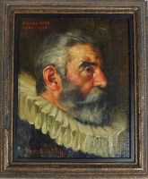 Lot 587 - Tom Keating (1918-1984) Portrait of Frans Hals,...