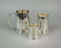 Lot 19 - A silver mug, Barker Brothers Silver Ltd,...