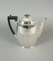 Lot 35 - A silver coffee pot, James Dixon & Sons,...