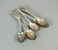 Lot 43 - A collection of Old English pattern silver...