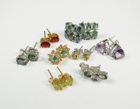 Lot 132 - A collection of eight 9ct yellow and white...