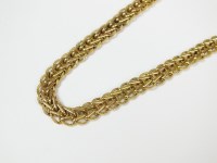 Lot 170 - A 9ct gold decorative link chain necklace,...