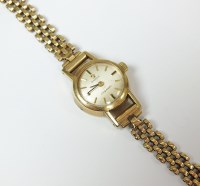 Lot 177 - A Lady's 9ct gold Omega Ladymatic watch, the...