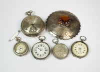 Lot 183 - A Gentleman's silver cased open faced fuseé...